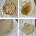 thumbnail image 2 of Kukuzhu Summer Holiday Straw Bag Women Large Handmade Woven Beach Travel Handbag Tote Bag with Rattan Handle, 2 of 7