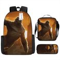 thumbnail image 1 of Godzilla Vs King Kong Schoolbag, Student Backpack, Godzilla Vs Kong Three-Piece Backpack-SHUNJING, 1 of 3