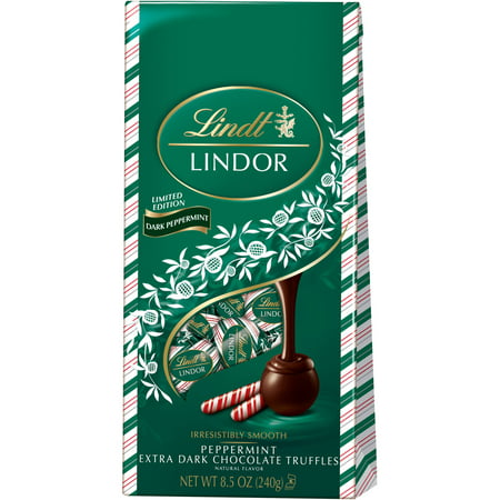 Lindt Lindor Peppermint Extra Dark Chocolate Truffles ...