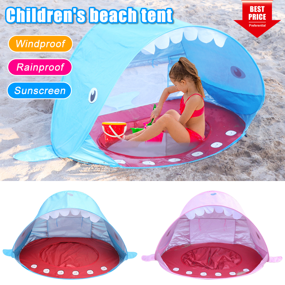 Amerteer Baby Beach Tent,Tents for Camping, Pop Up Tent Sun Shade Instant Tent Sun Shelter Kids Beach Tent Waterproof Portable UPF 50+ UV Protection Tent for Outdoor Family Camping Hiking Fishing - image 1 of 6
