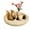 Beige, variant on WLGJL Candle Plate Holder Tray: Round White Wood Decorative Tray Decor - Rustic Farmhouse Coffee Table Decor - Tealight Pillar Trays for Home Decor (Distressed)