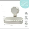 thumbnail image 6 of Bath Bliss Plastic Soap Dishes & Holder, White, 6 of 7