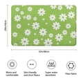 thumbnail image 3 of Green Daisy Flower White Blooms Pattern Bathroom Rugs Mat,Non Slip Microfiber Bathroom Rug,Rubber Backing,Soft Bathroom Mats for Bathroom Floor,Tub and Shower,20x32in(50x80cm), 3 of 5