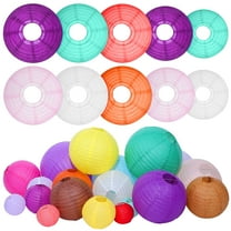 HAKIDZEL Lampshade Paper 25Pcs 11.8X11.8X0.2In Round Decorative Lighting