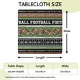 thumbnail image 2 of Colorful Football Field and Balls Pattern Square Fitted Tablecloth with Elastic Edge,Square Table Cover,Washable Elastic Table Cover for Home Kitchen Party Decor 34"x34", 2 of 6