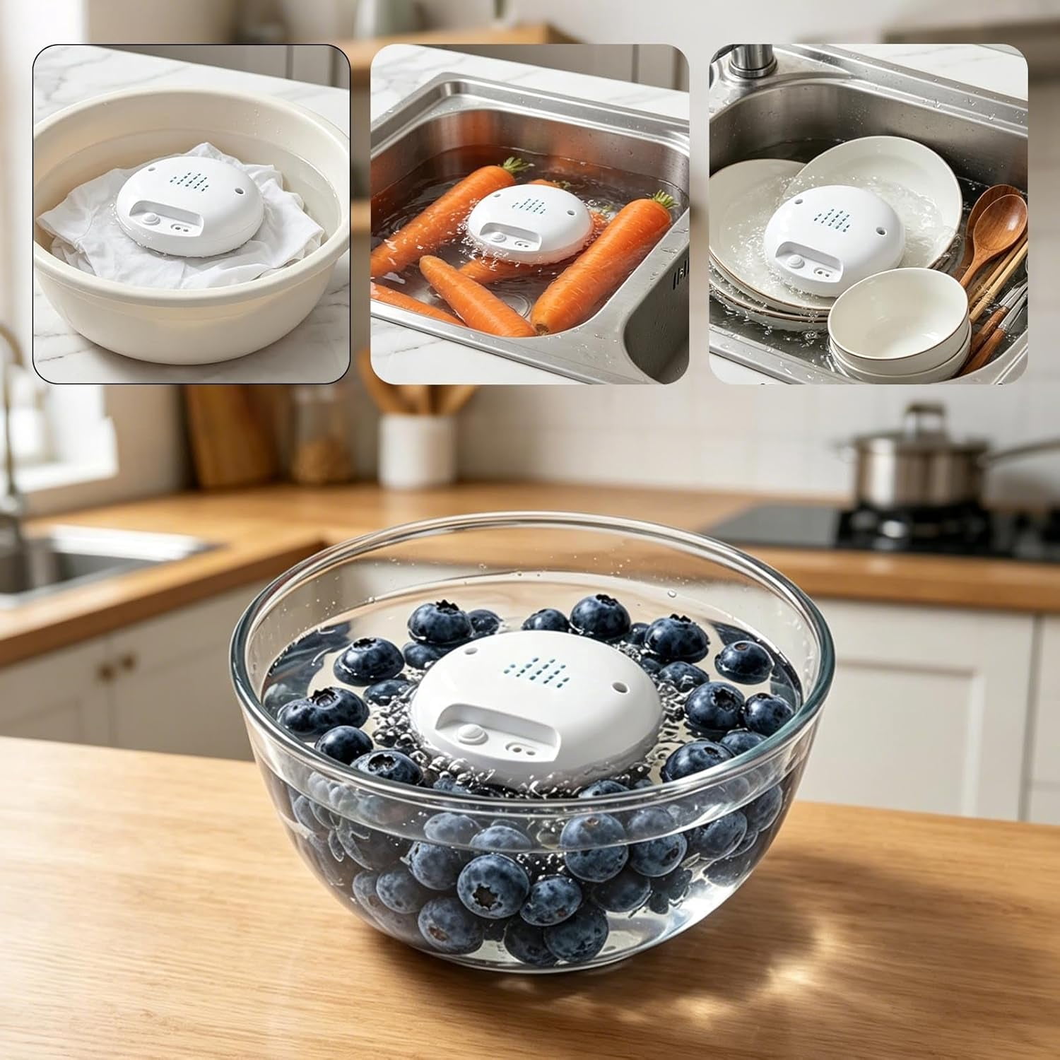 Portable Ultrasonic Fruit & Vegetable Washer – Fruit and Vegetable Washing Machine, Wireless Fruit Cleaner Machine for Washing Fruits, Vegetables, Rice, Meat (1)