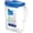 Blue, variant on BPA Free Plastic Pitcher with Lid | 2 Quart Pitcher with Lid for Water, Juice, Tea & More Beverages | Aqua Fridge Door Water Jug | Clear Pitcher