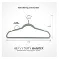 thumbnail image 2 of KriKac Velvet Hangers 30 Pack - Non-Slip Clothes Hangers - Grey Hangers - Suit Hangers with 360 Degree Rotatable Hook - Heavy Duty Coat Hangers - Pants Hangers, 2 of 7