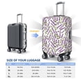 thumbnail image 4 of Pofeuu Lavender Flowers Print Luggage Suitcase Cover Protector Luggage Washable Covers Aesthetic for 18/24/28/32 inch Luggage（No luggage included）-X-Large, 4 of 7