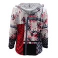 thumbnail image 2 of Plus Size Women Long Sleeve Velvet Zip Up Jacket Outerwear Hoodie Red 1X (16.023), 2 of 3