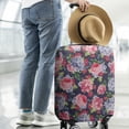 thumbnail image 2 of Pioneer Flower Floral Print Pattern Luggage Cover Fashion Suitcase Cover Baggage Covers Fit 25-28 Inch Luggage (Go Travel), 2 of 5
