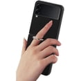 thumbnail image 5 of for Samsung Galaxy Z Flip 4 Case with Ring Holder Slim Fit Leather PC Hard Protective Phone Case Compatible with Galaxy Z Flip 4 5G 2022-Black, 5 of 6