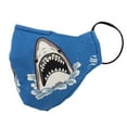 thumbnail image 2 of Socksmith Fun Designed Masks - One Size Fits All (Shark Attack - Blue, 1-Pack), 2 of 2
