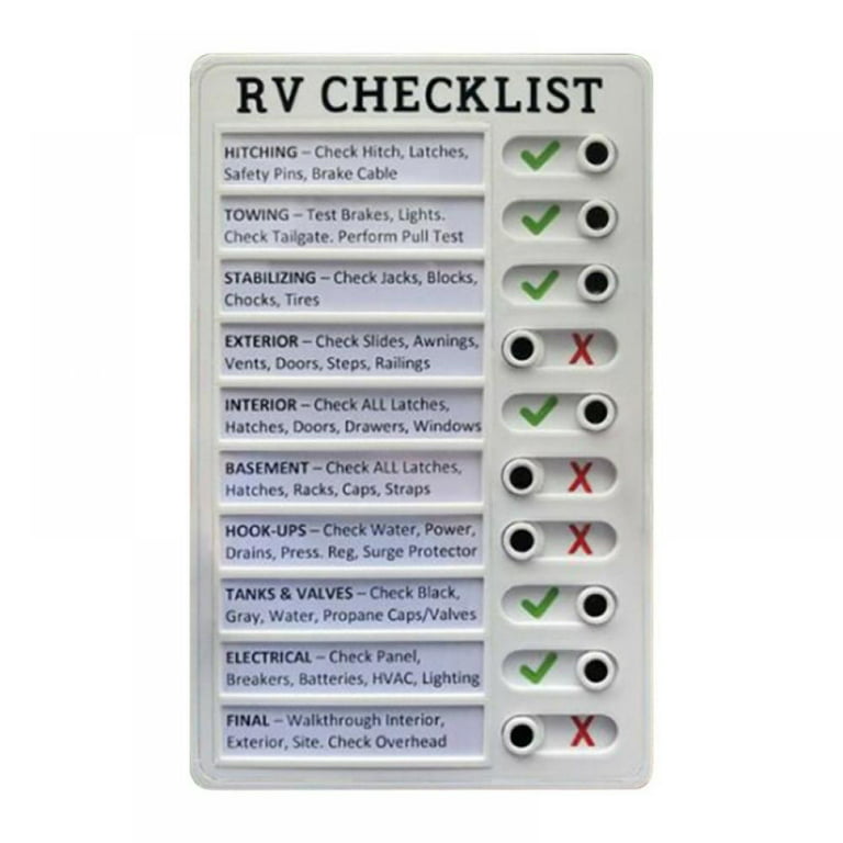 Ardorlove Chore Chart Memo Checklist Board Daily to Do List Planner Check List Chore Board for Kids Adults RV Checklist My Chores Elder Care Checklist for Check
