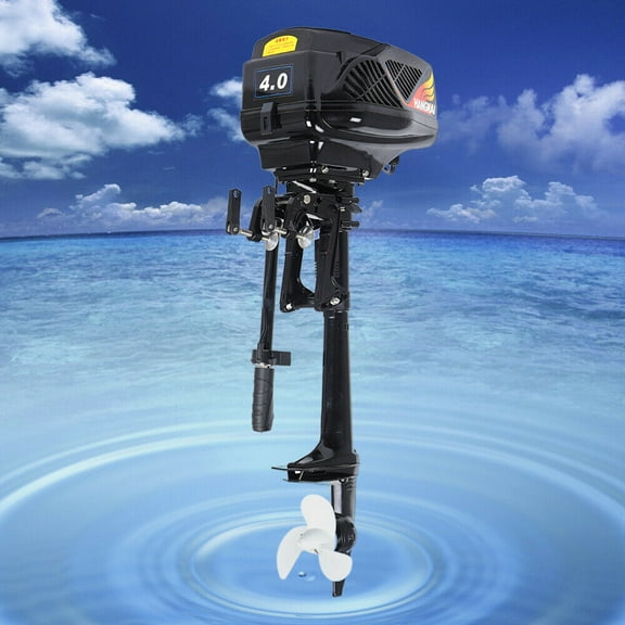 HANGKAI 1000W 4HP Electric Outboard Trolling Motor Fishing Boat Engine for types of boats within 2204.62 lbs