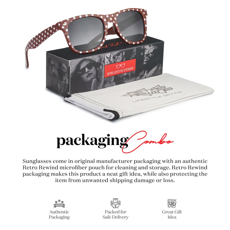 Vintage Polka Dot Wayfarer Sunglasses UV400 Non-Polarized Gradient Lens 617HUceuVeL._AC_SY350_QL65_.jpg main image 4
