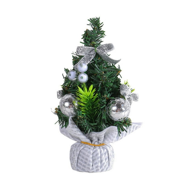 Tabletop Christmas Tree Decoration for Indoor Home Decor with Bendable Branches 10 in Height