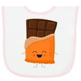 thumbnail image 2 of Inktastic Cute Kawaii Chocolate Candy Bar Baby Terry Cloth Bib, 2 of 3