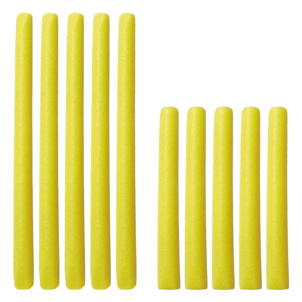 10 fundas de espuma para postes de trampolín, acolchados y protectores. Amarillo 40cm Amarillo 90cm