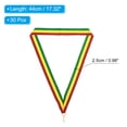 thumbnail image 2 of Uxcell Award Neck Ribbons with Snap Clips, Polyester Striped Medal Lanyards Ribbon, Red Yellow Green 30Pcs, 2 of 6
