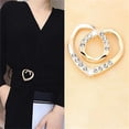 thumbnail image 4 of Triani 4Pcs Scarf Ring Clip -T-shirt Ties Clips Fashion Metal Round Circle Shirt Clip Buckle Metal Scarf Rings and Slides for Scarves for Loose Clothes Scarf(4 Style, Rose Gold), 4 of 7
