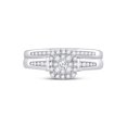 thumbnail image 2 of 10kt White Gold Round Diamond Bridal Wedding Ring Band Set 1/2 Cttw, 2 of 4