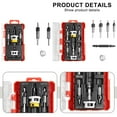 thumbnail image 2 of 5Pcs Countersink Drill Bits Set with Low Friction Depth Stop Woodworking Tool, 2 of 6