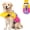 Purple, variant on Dog Life Jacket, Front Float Pet Swimming Vest with Chin Support & Rescue Handle, Purple, L