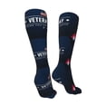 thumbnail image 3 of Rateoe Happy Veterans Day print Women's Men's Novelty 20in Crew Socks Cotton Socks Knee High Socks for Walking,Running,Nurses,Pregnancy-One Size, 3 of 8