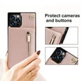 thumbnail image 4 of Wallet Case for  PU Zipper Wallet Smartphone Case with Card Holder & Shoulder Strap, 4 of 5