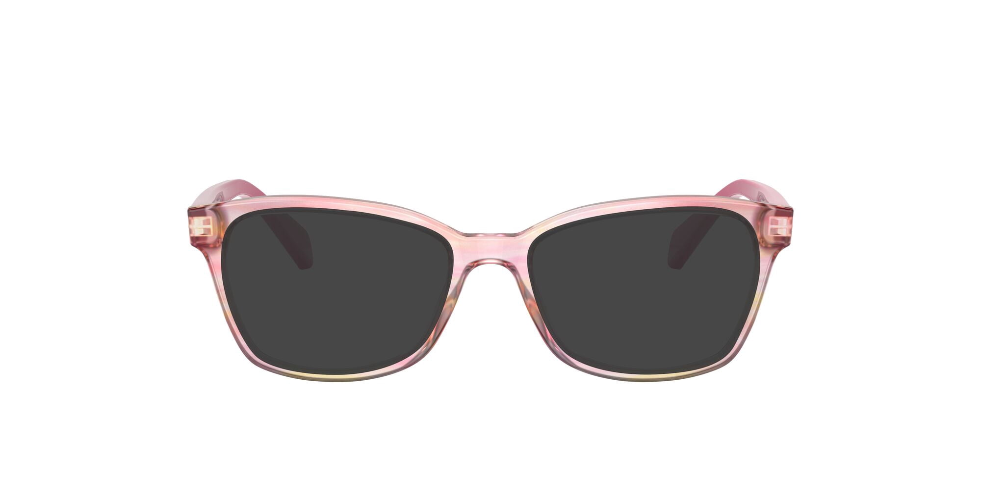 Ray-Ban Youth 0RY1591 Prescription Eyeglasses with Case, Size 46, Demo Lens/Fuxia Striped Multicolor
