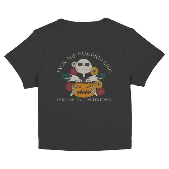 Juniors The Nightmare Before Christmas Jack the Pumpkin King Hero T Shirt