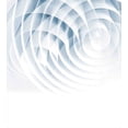 thumbnail image 2 of Geometric Duvet Cover Set, Futuristic Digital Spirals with Dimensional Line Features Vortex Inspired Print, Decorative 3 Piece Bedding Set with 2 Pillow Shams, Calking Size, Pale Blue, by Ambesonne, 2 of 2