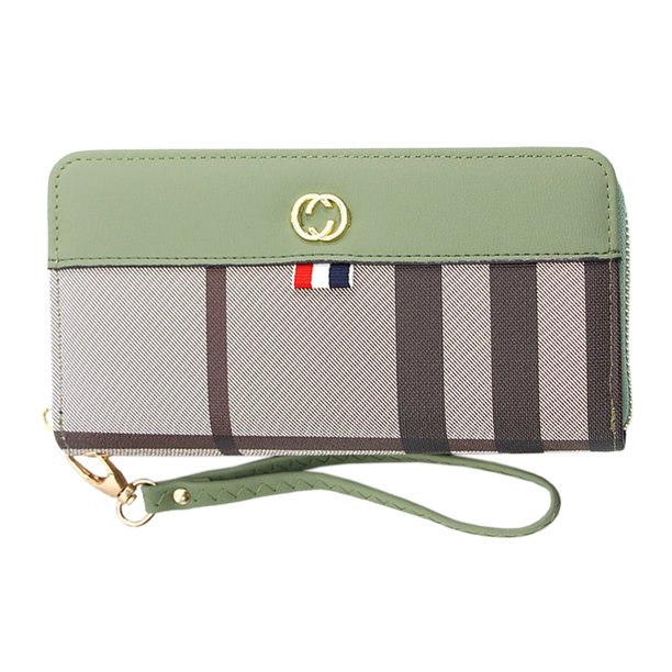 Bolso largo con cremallera para mujer, monedero, a rayas a la moda, para teléfono Adepaton BST3001415-3