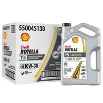 Shell Rotella T5 Synthetic Blend 10W-30 Motor Oil, 1 Gallon (3 Pack)