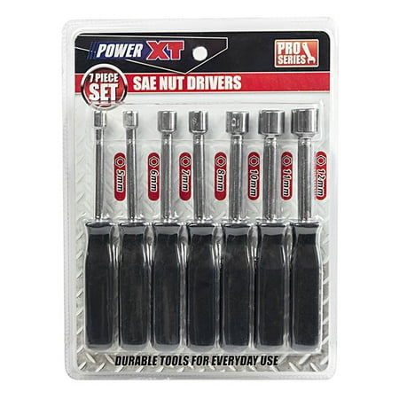 - PowerXT 7 Piece Set SAE Nut Drivers