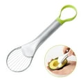thumbnail image 2 of XIEULQP 2 in 1 Avocado Cutter Slicer Peeler Scoop Kitchen Tool Stainless Steel Multi-Functional Fruit Slicer for Guacamole Salad Dish Prep Efficient Gadget​​, 2 of 6