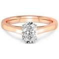 thumbnail image 3 of 2 Carat IGI Certified Oval Shape Lab Grown Diamond Engagement Ring | 14K Rose Gold | Shye Petal Solitaire Lab Diamond Ring | FG-VS1-VS2 Quality Friendly Diamonds, 3 of 4