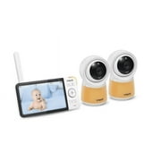 VTech RM5754-2HD Smart Wi-Fi Video Baby Monitor with 5” display and 1080p HD Camera, Built-in night light & 2 Camera, White