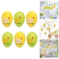 thumbnail image 2 of ChromaMuse 6Pcs Easter Egg Hanging Decorations, Creative Broken Egg Design for Easter Scene Arrangement, Vibrant Multicolor Plastic Eggs for Home Office Party Decoration, 2 of 9