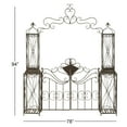 thumbnail image 4 of DecMode Traditional Metal Arch with Botanical Design Garden Arbors with Latch Lock Closure, 78"W x 94"H, 4 of 18
