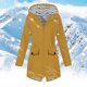 thumbnail image 2 of Abrigo de Moda Gibobby Chaqueta de lluvia Casaul para Mujer con capucha ligera impermeable Amarillo XL, 2 of 4