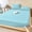 Aqua Blue, variant on King Size Fitted Sheet Set - Pure Oatmeal 3 Piece Bedding Sets 16" Deep Pocket Fitted Sheet with 2 Pillowcases, Modern Solid Color Minimalist Art Brushed Microfiber Hotel Luxury Bed Sheets
