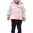 thumbnail image 2 of Generic Children's Coat Work Toddler Kids Baby Winter Warm Jacket Outerwear Floral Hooded Zipper Padded Outwear for Girls Boys Outdoors Casual Fashion Lightweight Clothing(6-7 Years,Pink), 2 of 9
