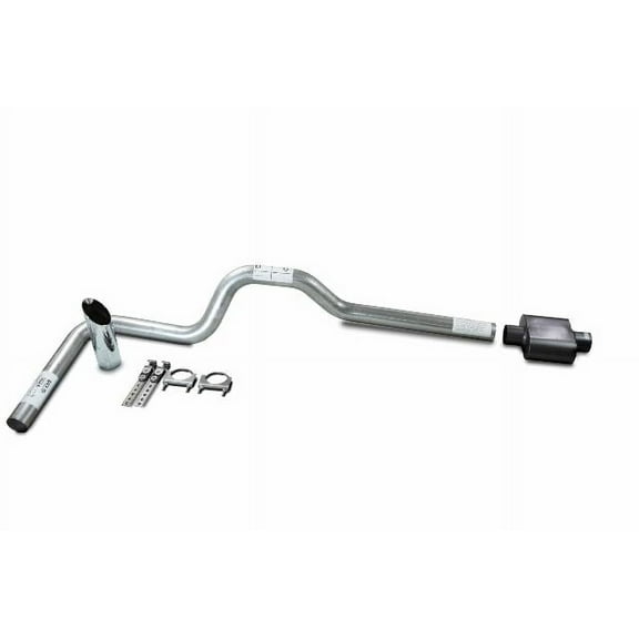 Dodge Ram 1500 09-18 3" Single Truck Exhaust Kits 1 Chamber muffler Slash Tip
