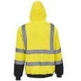 thumbnail image 4 of Hi Vis Work Safety Hoodie for Men High Visibility Reflective Pullover Black Bottom Construction Hoodies with Pockets, 4 of 6