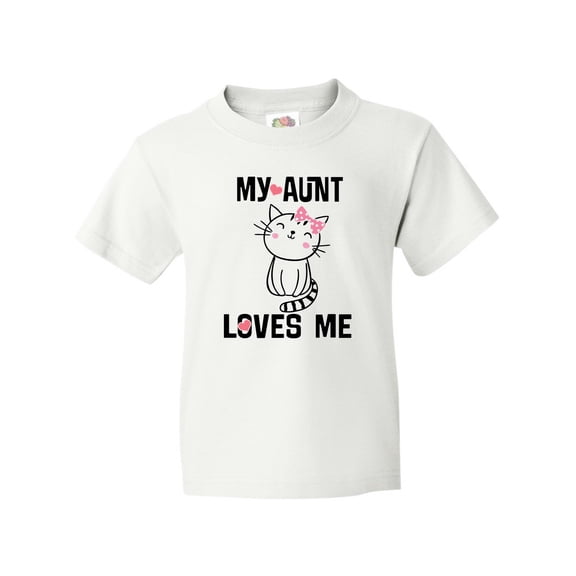 Inktastic My Aunt Loves Me Kitty Youth T-Shirt