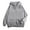 Light Grey M, variant on Men Women Jacket Coat Hooded Drawstring Long Sleeve Zipper Placket Outwear with Pockets Loose Fit Sweatshirt Outwear