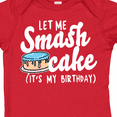 thumbnail image 4 of Inktastic Let Me Smash Cake Its My Birthday Boys Baby Bodysuit, 4 of 5