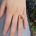 thumbnail image 2 of Let's Get Ready to Bumble Bee Rumble Funny Humor Silver Plated Adjustable Novelty Ring, 2 of 4